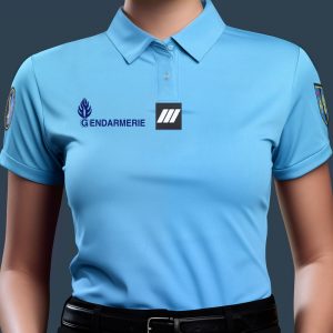 Polo GENDARMERIE Femme COOLDRY Manches courtes