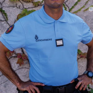 POLO GENDARMERIE BLEU MANCHE COURTE