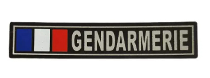 BANDE PATRONYMIQUE GENDARMERIE RETROREFLECHISSANTE