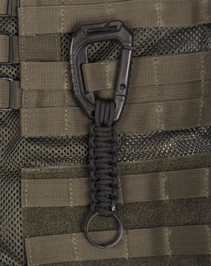 KEYHOLDER PARACORD MOUSQUETON MOLLE