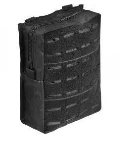 LASER CUT BELT POUCH LARGE 13487402 BLACK